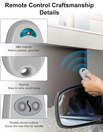 3x daljinec za garažna vrata TOP serija – 433,92 MHz, 2 gumba
