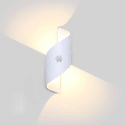 💡 LIGHTESS outdoor LED wall lamp 12W with motion sensor - white, IP66, 3000K, aluminum