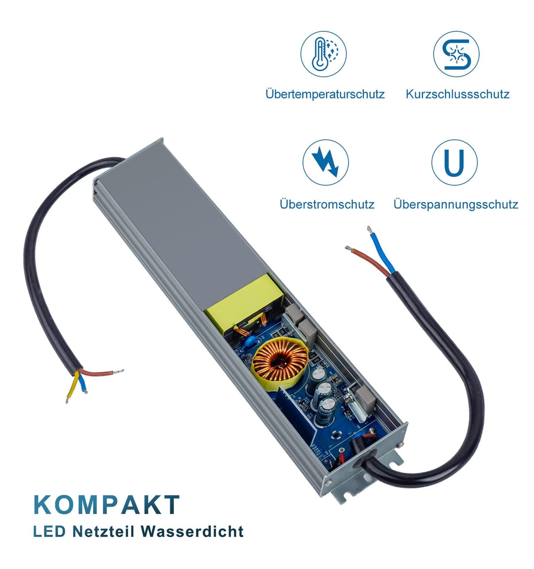 🔌 LED napajalnik 24V 60W, IP67 vodoodporen, ultra tanek