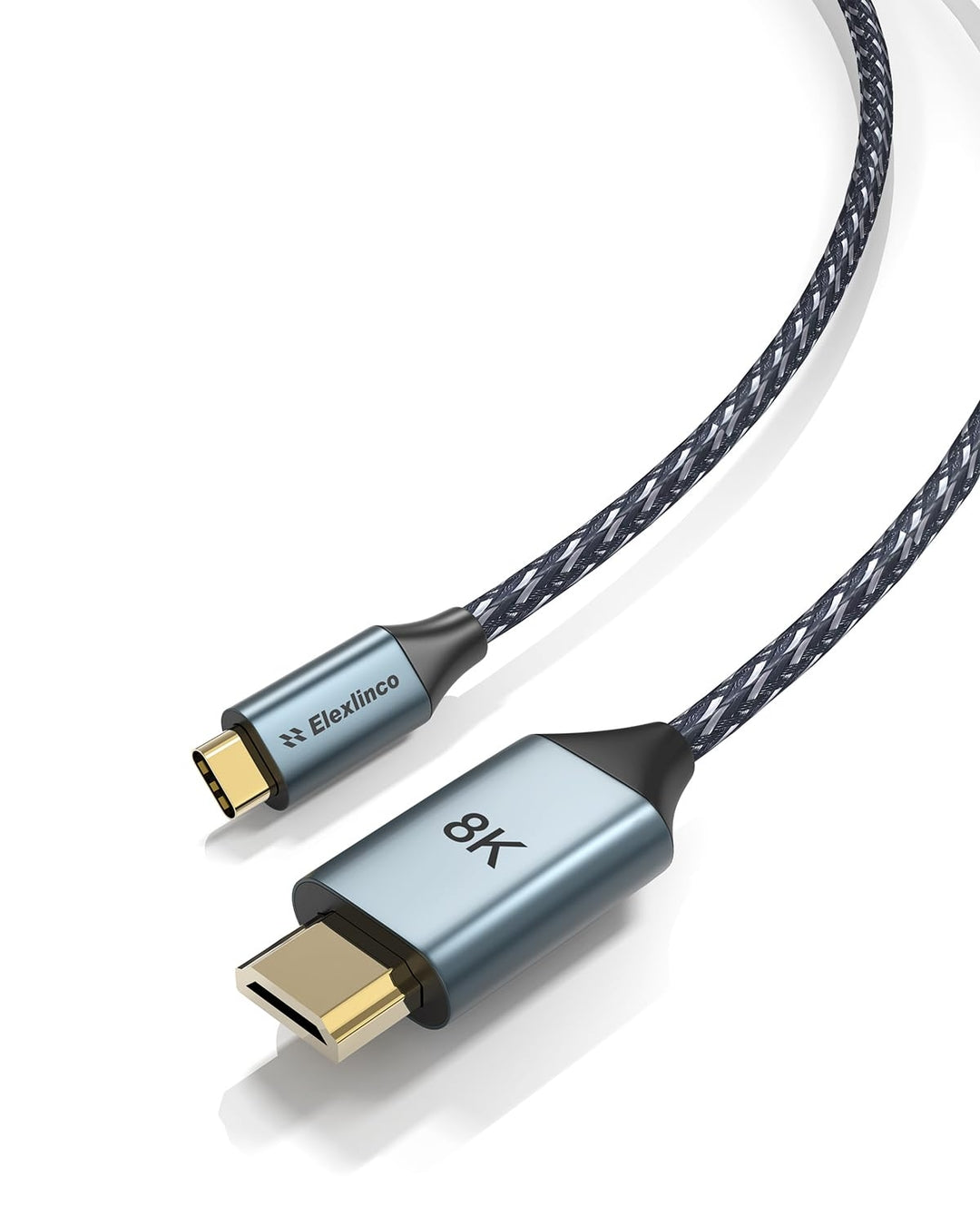 Elexlinco USB-C na HDMI kabel 8K UHD (2m, Thunderbolt 4/3 kompatibilen)