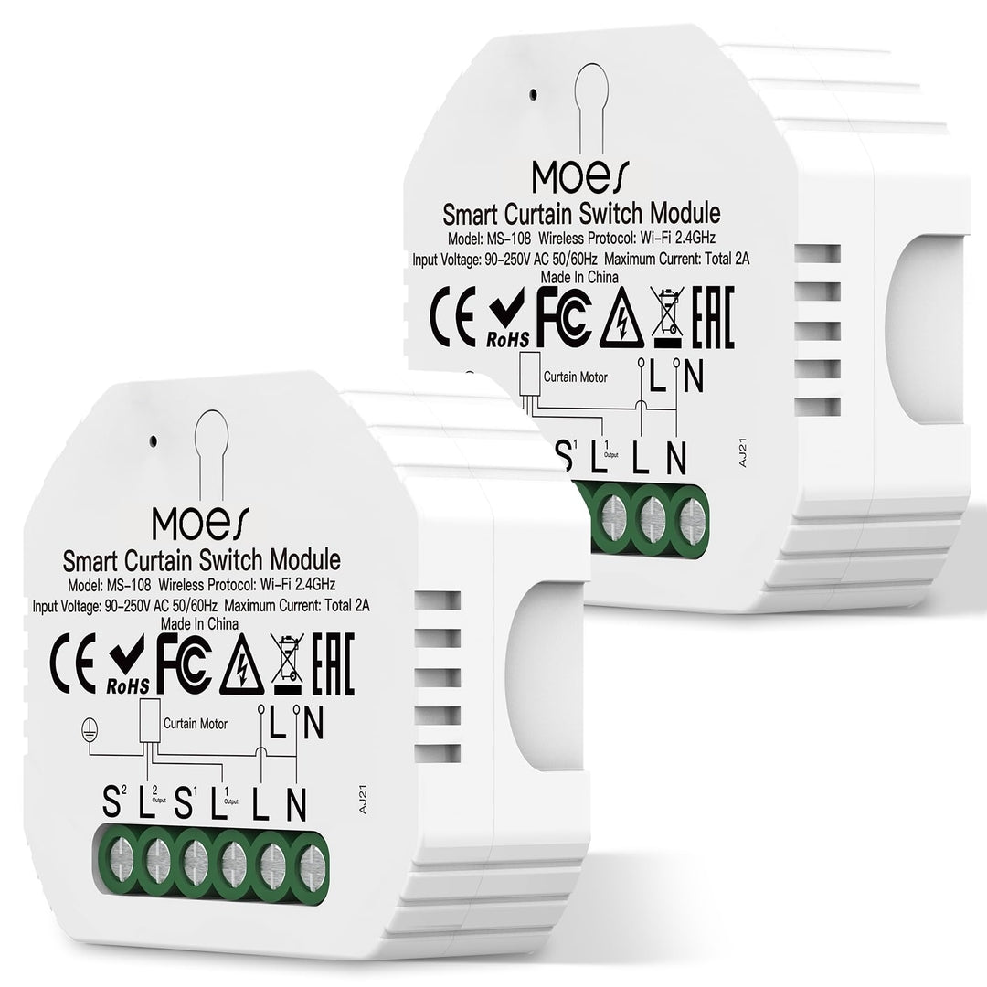 MOES MS-108ZR pametni WiFi/Zigbee modul za rolete – 4-paket (Alexa & Google Home)