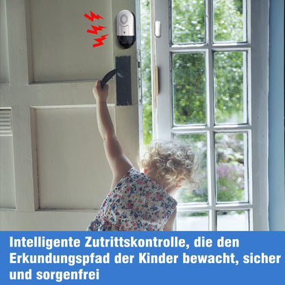 🔔 Daytech wireless alarm system - set of 7 door and window sensors (120 dB), NON-ORIGINAL PACKAGING, 1 SENSOR MISSING