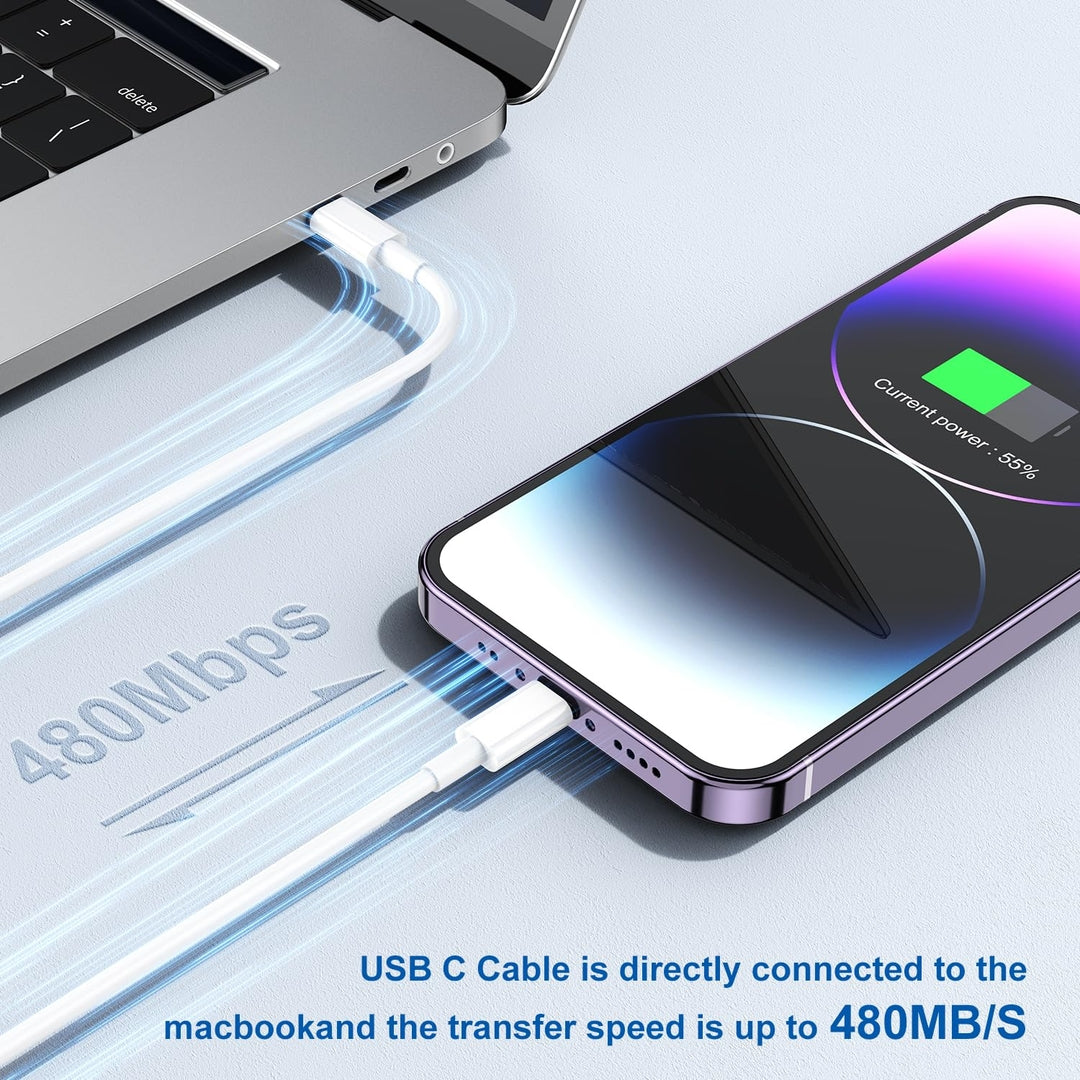 Apple Certified USB-C → Lightning kabel (2 kosa, dolžina 3 m)