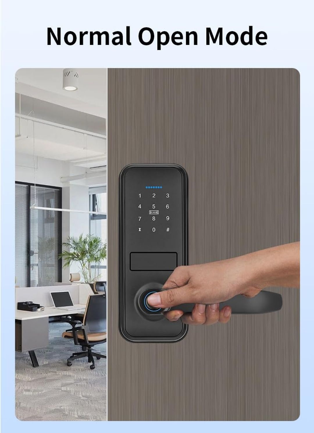 Xenocam pametna ključavnica na prstni odtis, geslo, aplikacijo, 2xRFID, 2x mehanski ključ - naklikaj.si