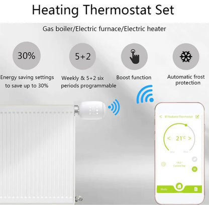 🌡️OSCEVIA TV05 Zigbee 3x wireless smart radiator thermostat, Tuya app, Alexa...