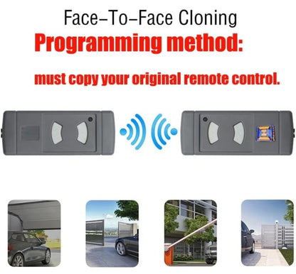 2x daljinec za garažna vrata HÖRMANN 40.685 MHz (sivi gumbi)