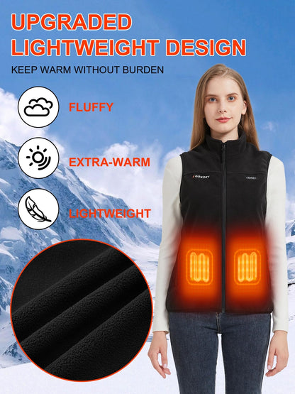 GOKOZY Unisex ogrevani telovnik z baterijo 10.000mah – 5 grelnih con (velikosti S in M)