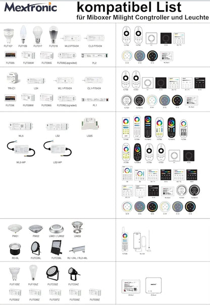MiBOXER FUT035Z – Dvojno-bel LED krmilnik (Zigbee 3.0)