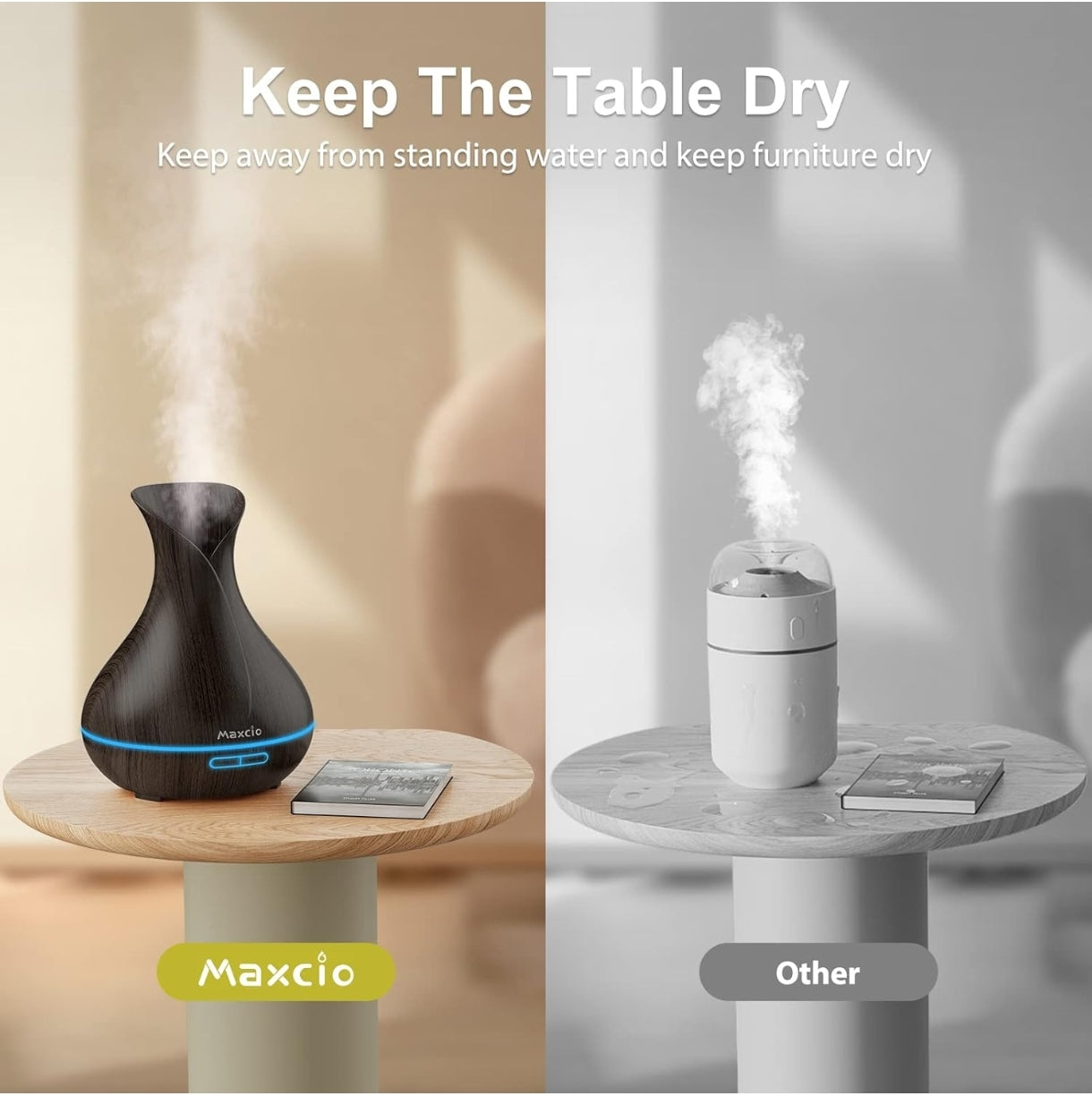 Aroma difuzor Maxcio – 400 ml, WiFi pametni nadzor, Alexa/Google Assistant
