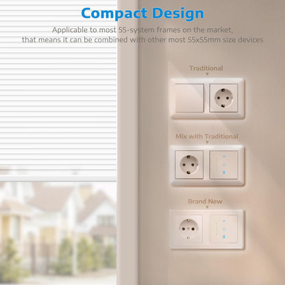 🪟 CURRYSMARTER smart roller shutter switch with WiFi connection and voice control - 4 pcs