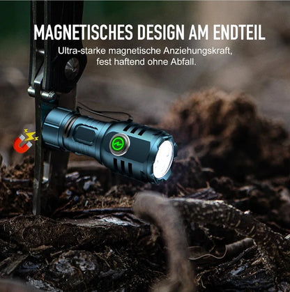 Mini polnilna LED svetilka Skylla z svetilnostjo 6000 lumnov, 1000mah, magnetna, USB-C