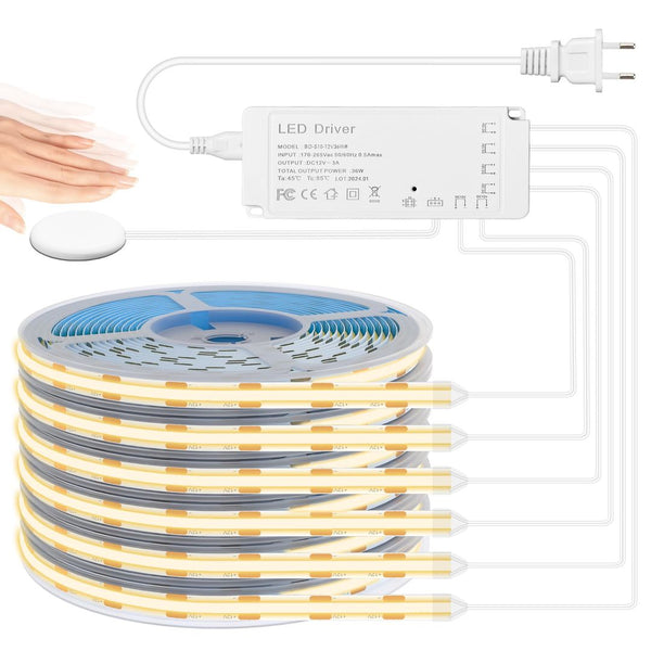 LICHASER 6x3m COB LED trak 4000K z stikalom na dotik (POŠKODOVANA EMBALAŽA)