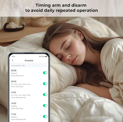 Pametni alarmni sistem XNY 4G + WiFi z zunanjo in notranjo kamero - naklikaj.si