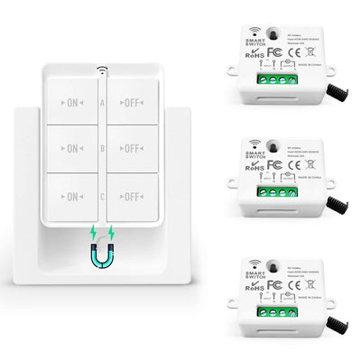 Brezžično stikalo za luči Tedeligo + 3x sprejemnik - naklikaj.si
