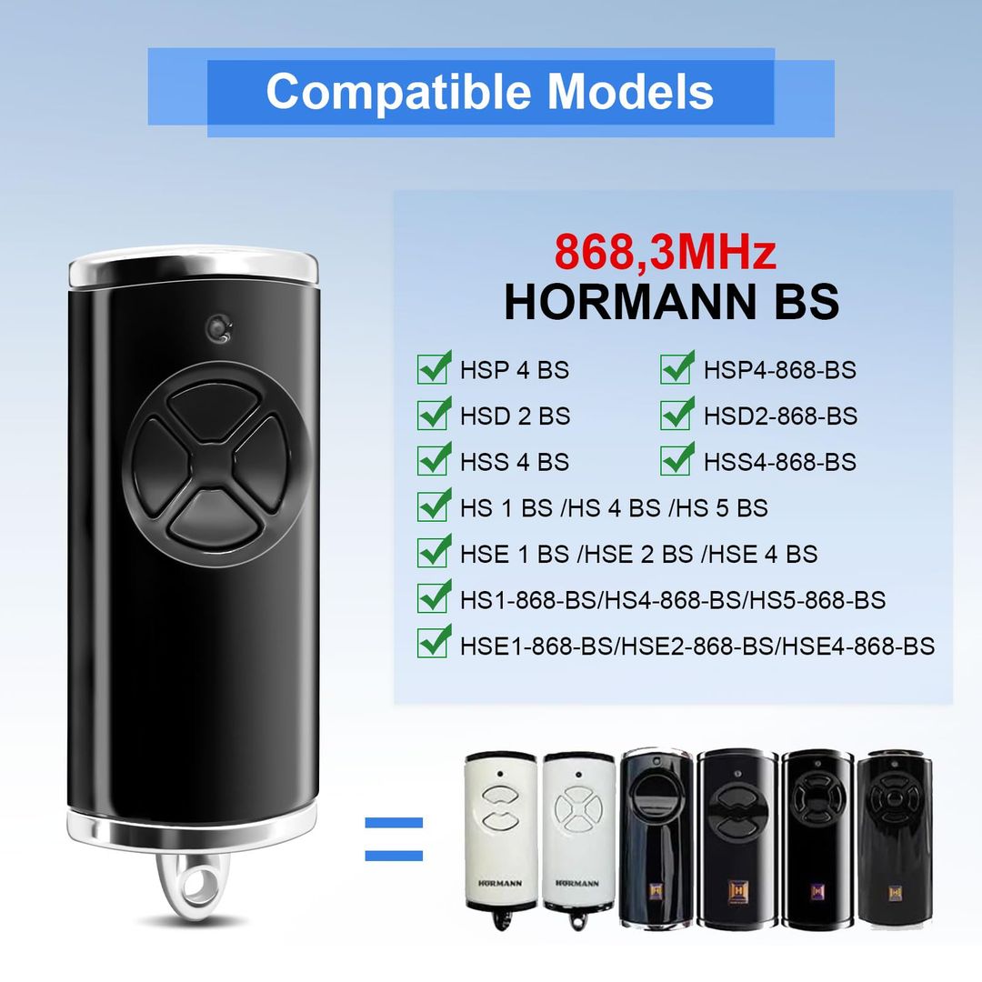 Daljinec za garažna vrata za Hörmann BS BiSecur 868.3 MHz - naklikaj.si