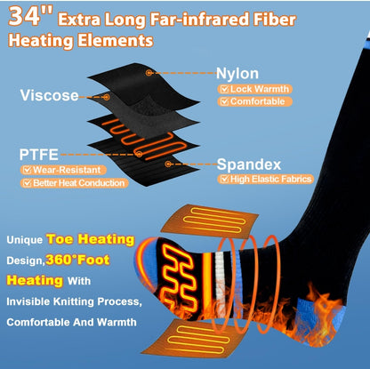 🧦 VICEPLUS electric heating socks with app and 2x 6000mAh batteries (universal)