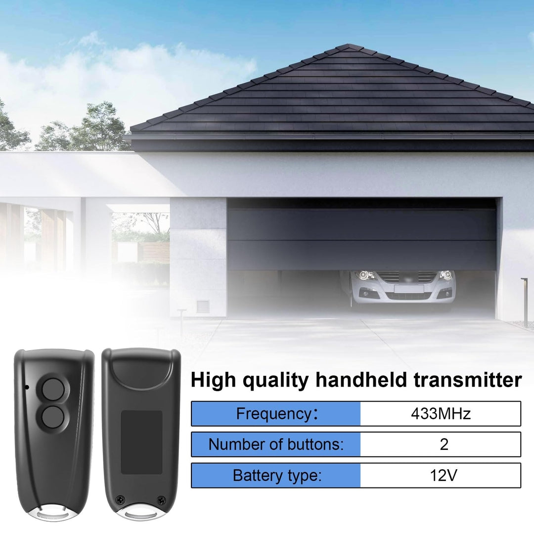 2x daljinec za garažna vrata HÖRMANN / ECOSTAR – 433,92 MHz (2 gumba)