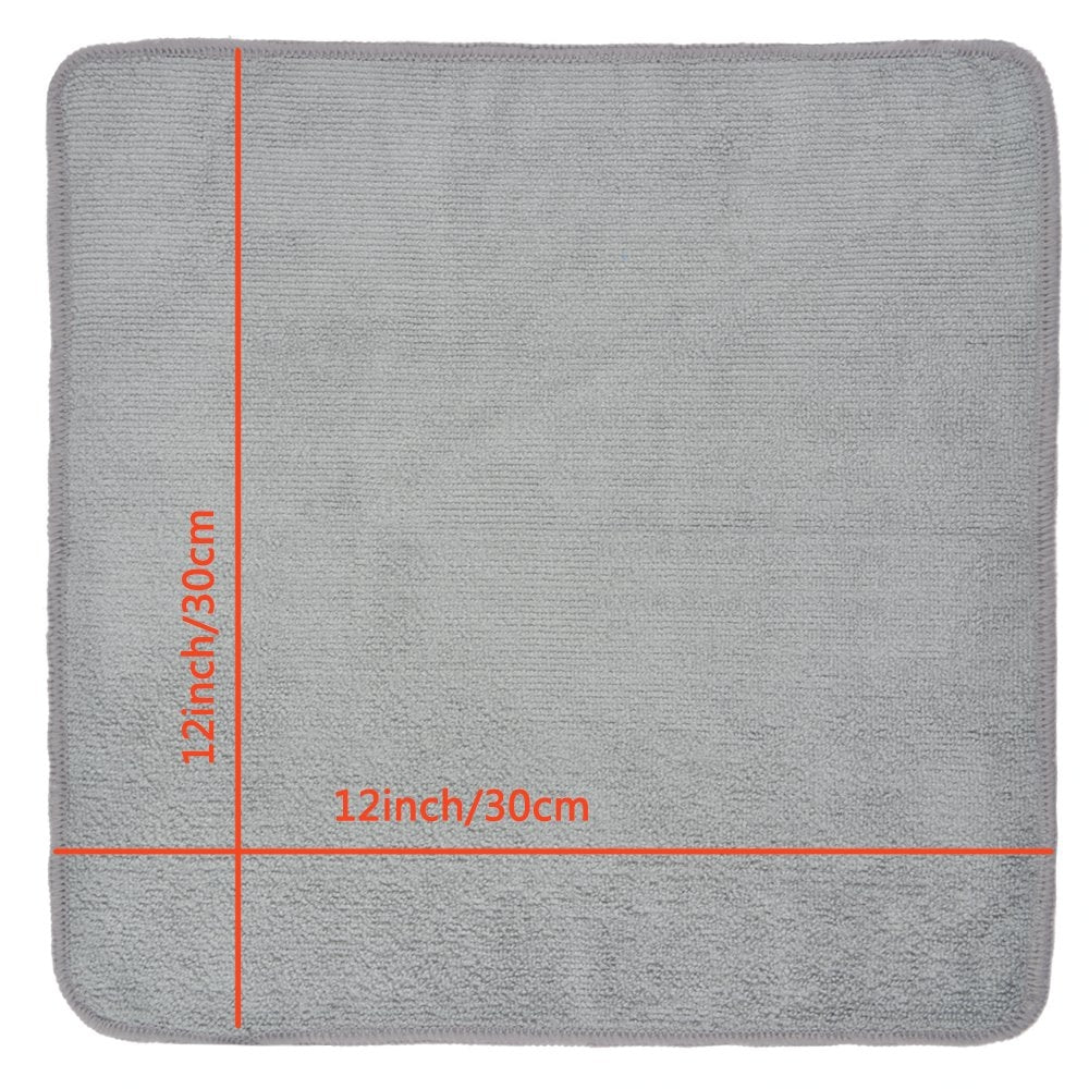 🧽 Quality microfiber cloths - set of 20 pieces 30×30 cm (gray)