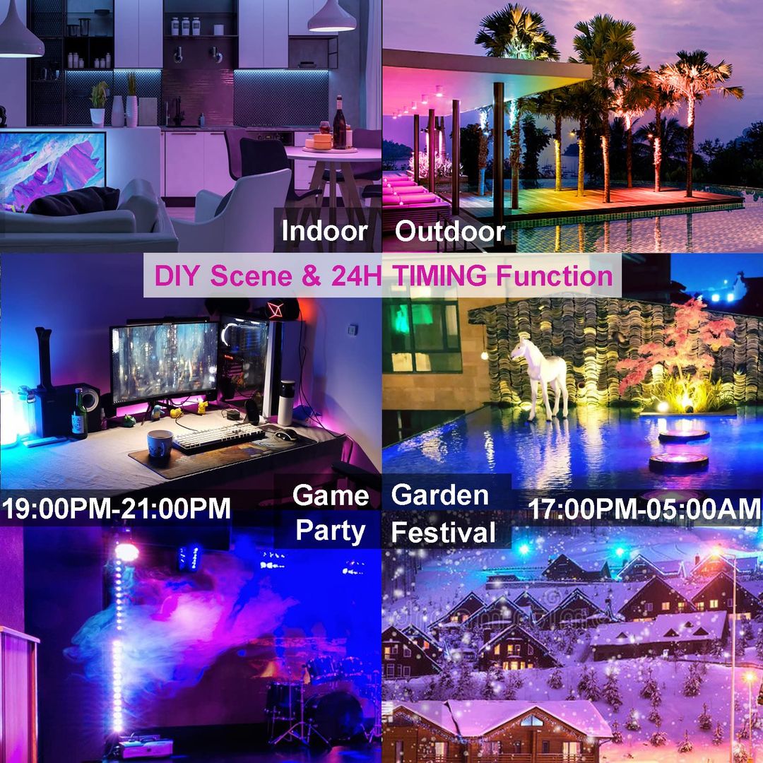 Pametni RGB LED reflektor 80W z Bluetooth APP nadzorom - naklikaj.si