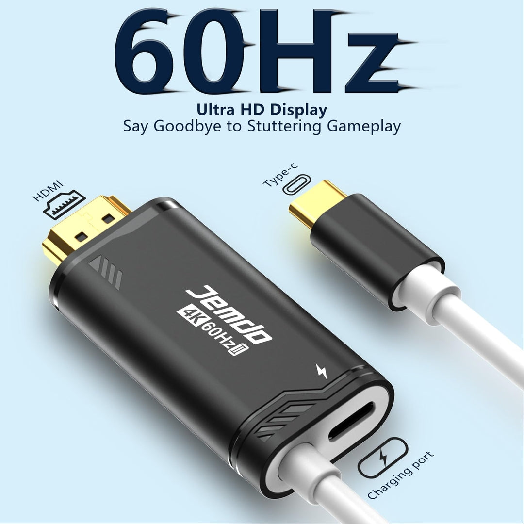 USB-C na HDMI 4K 60Hz adapter JEMDO (za Switch 2 / Switch 2017 / PC / telefon)