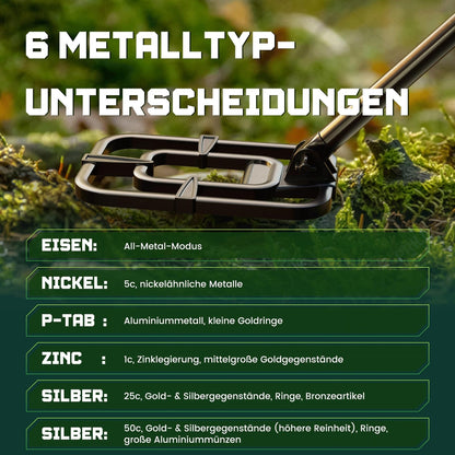 LOLARAN GT1000 profesionalni detektor kovin – vodoodporen, LCD zaslon (PRO Green)