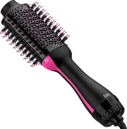 💨 Sawop 4in1 hair dryer brush – black/pink, 1000W