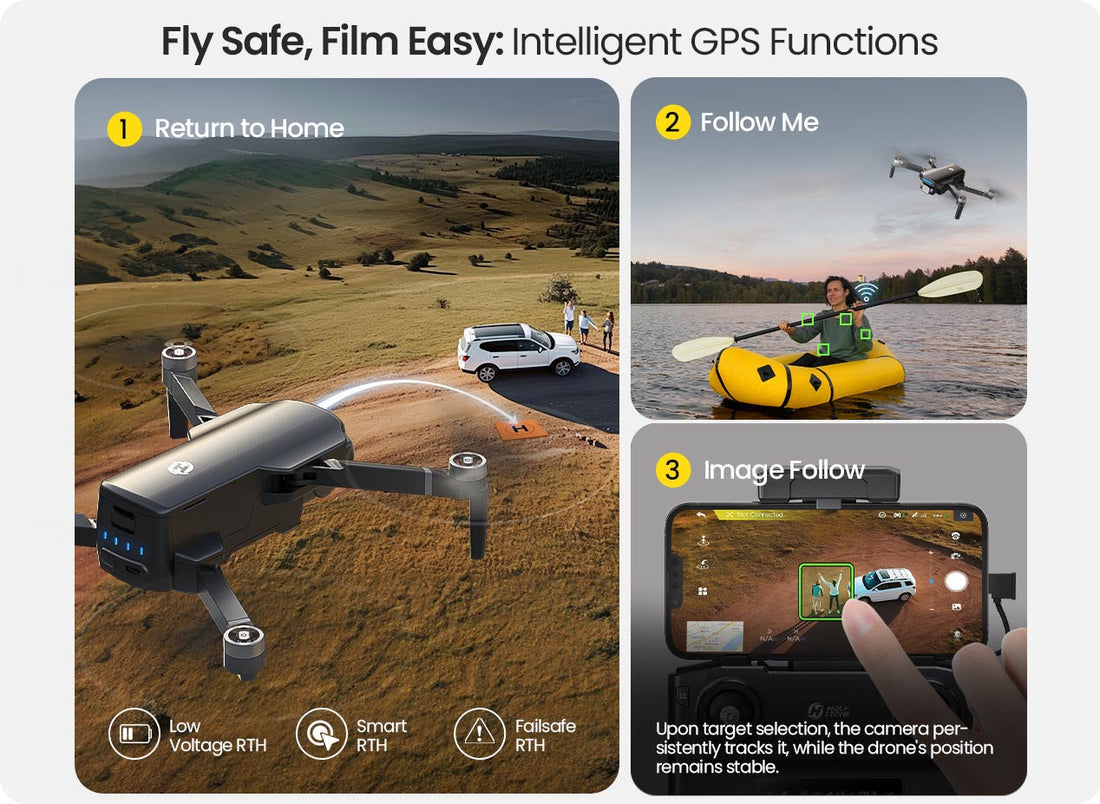 Profesionalni dron Holy Stone HS360S z 4K UHD kamero, GPS, 4km dometa