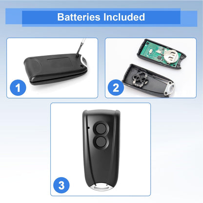 2x daljinec za garažna vrata HÖRMANN / ECOSTAR – 433,92 MHz (2 gumba)