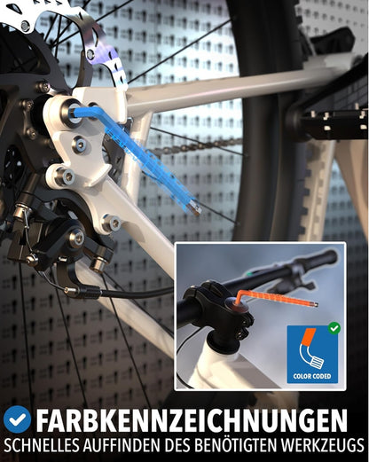 Komplet imbus ključev STONE REEF – 13 delni barvni set (1,27–10 mm)