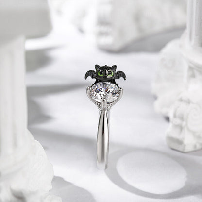 💍 JEULIA Hug Me "Your Dragon" 925 silver ring with zirconia