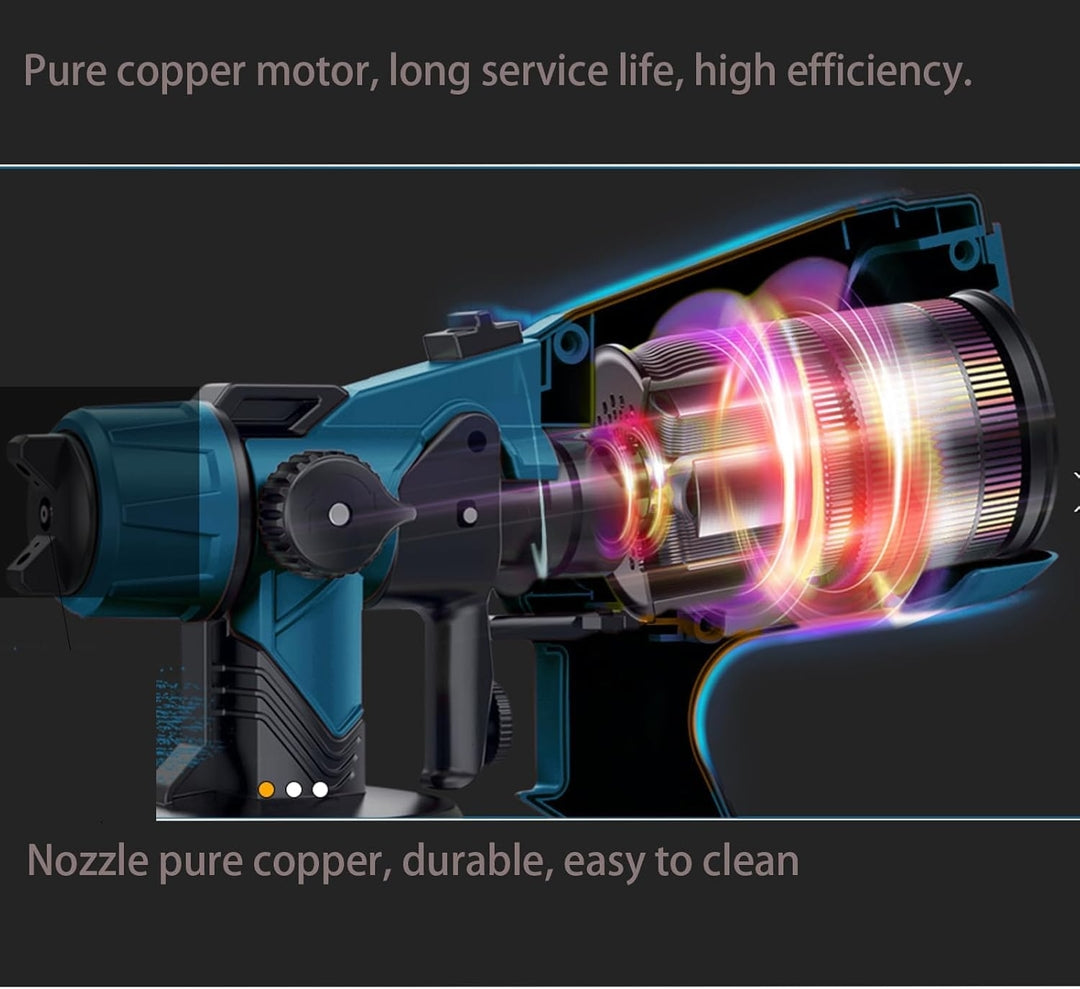 TINMAGI električna barvna pištola 850 W – profesionalni razpršilnik z 1400 ml posodo