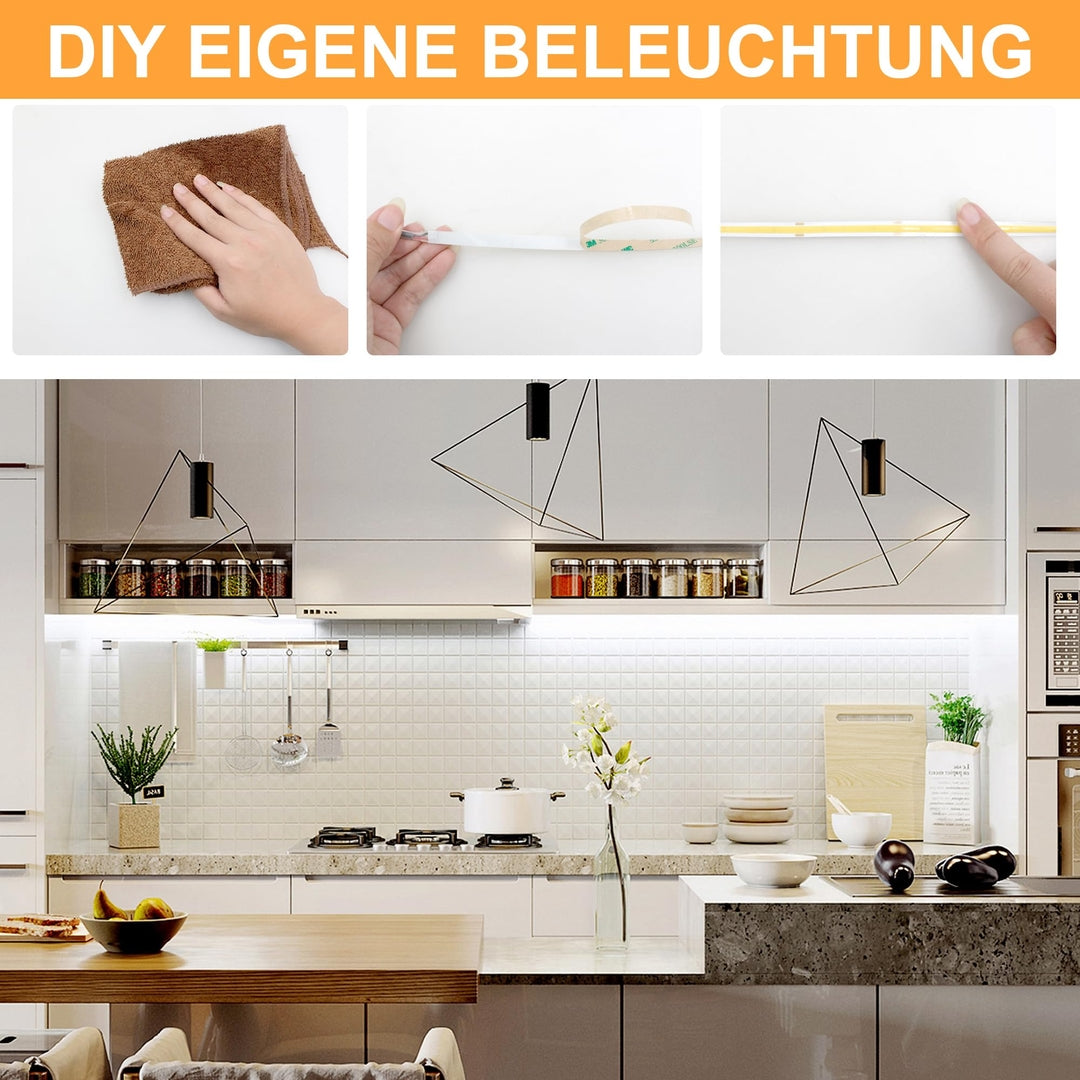 ARMOTOP COB LED trak – hladno bela 6000K, 24V, 320 LED/m, 3 m + RF daljinec + napajalnik