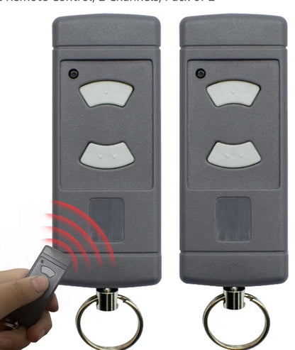 2x daljinec za garažna vrata HÖRMANN 40.685 MHz (sivi gumbi)