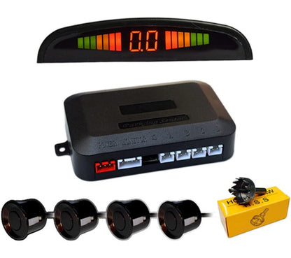 4x univerzalni parkirni senzorji z LED zaslonom - črni - naklikaj.si