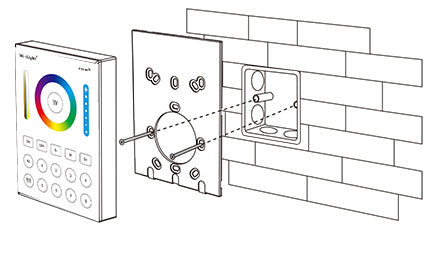 MiBOXER 8-Zone RGB+CCT zidni upravljalnik (2.4GHz RF)
