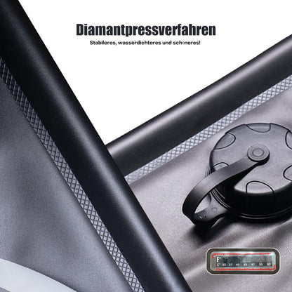 Solarna kamp tuš vreča WOCREAM – 25 L, prikaz temperature