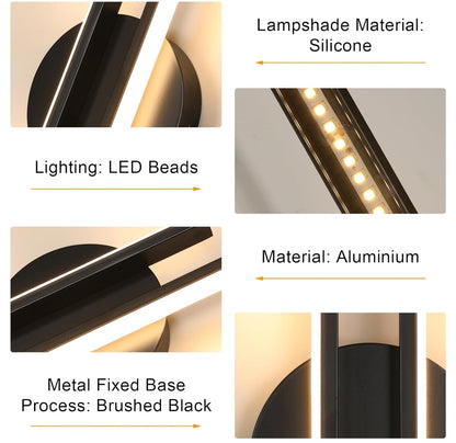 💡 Modern LED wall lamp 24W - warm white 3000K
