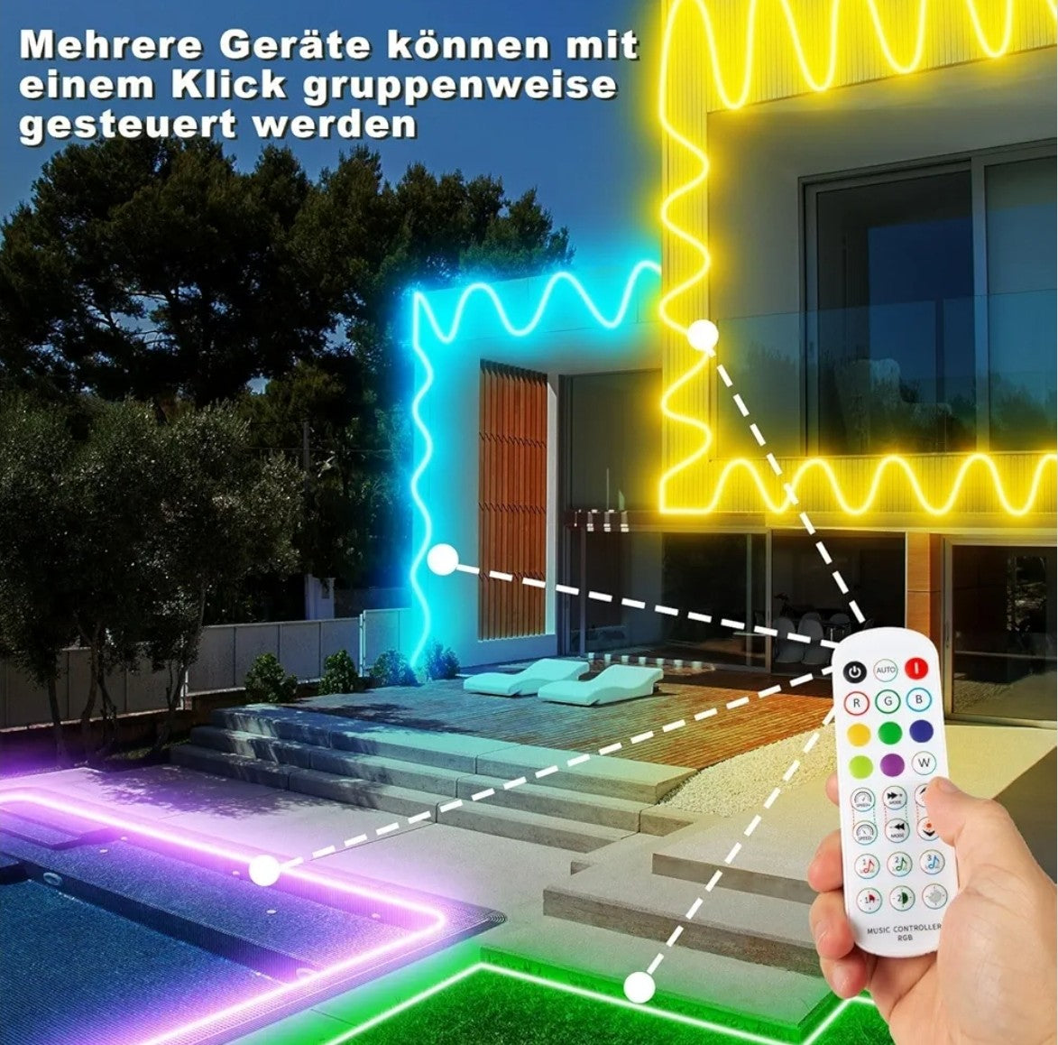 10m TENDIST RGB LED neonski trak, IP68