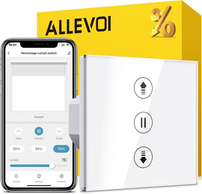 ALLEVOI WiFi pametno stikalo za rolete in žaluzije v odstotkih - različno pakiranje (1-6kosov)