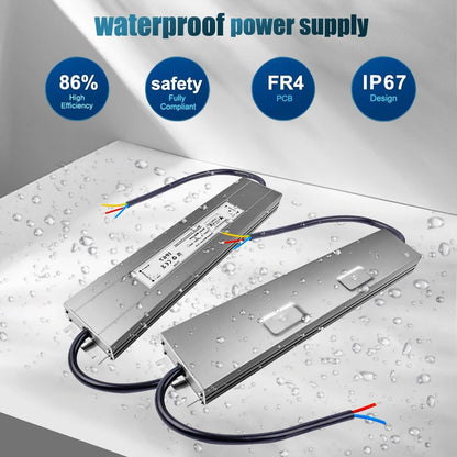 🔌 LED napajalnik 12V 200W, IP67 vodoodporen, slim