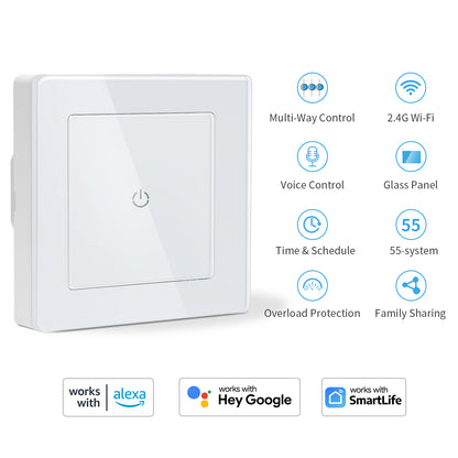 Pametno WiFi stikalo na dotik za luči CurrySmarter, Wifi, App - naklikaj.si