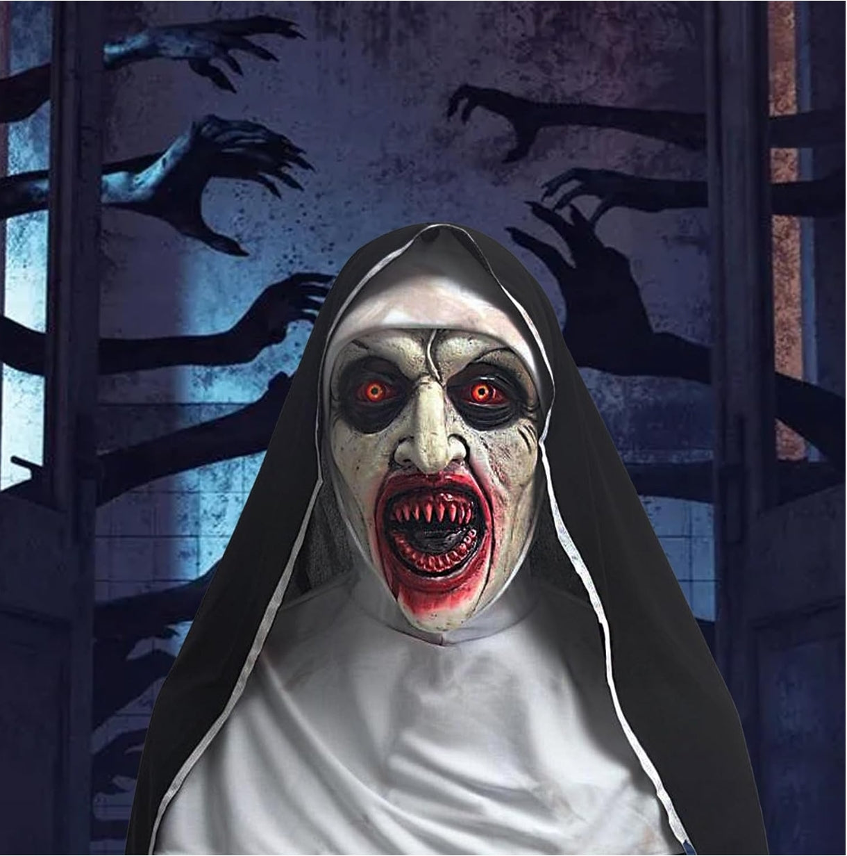 Grozljiva pustna maska nune Valak - naklikaj.si