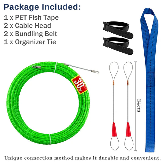 🔌 Cable puller 30 m – PET material