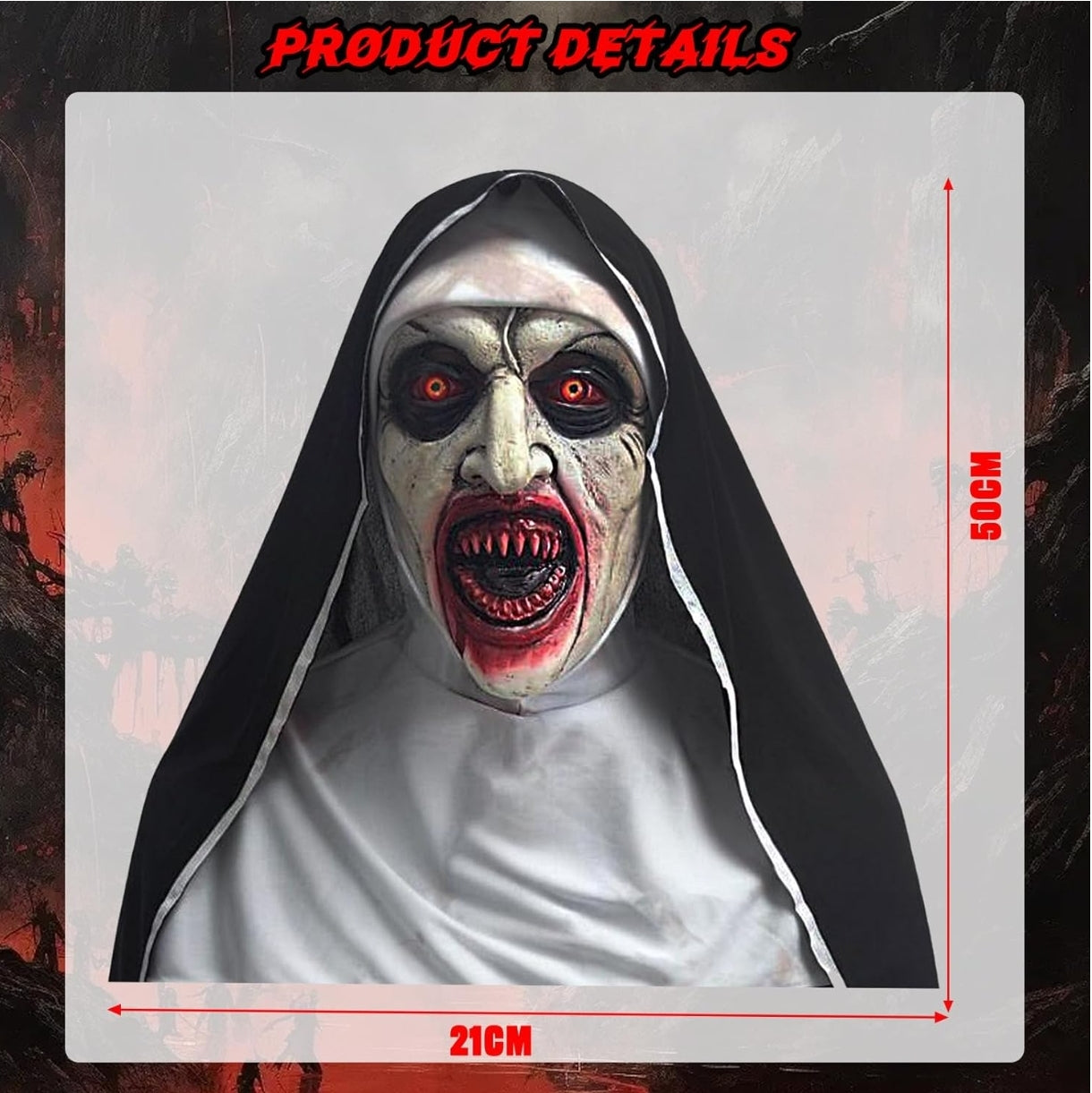 Grozljiva pustna maska nune Valak - naklikaj.si