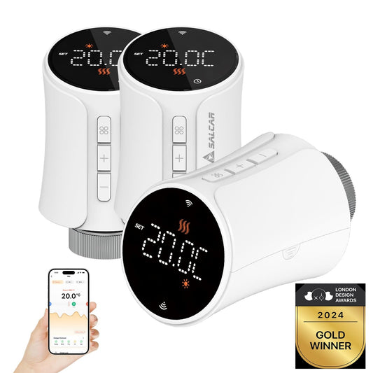 🌡Komplet 3x SALCAR pametni WiFi termostat TRV706W