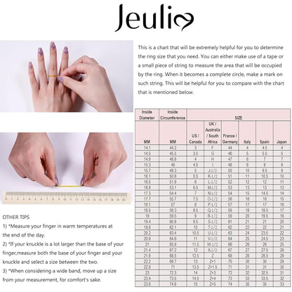💍 JEULIA Hug Me "Your Dragon" 925 silver ring with zirconia