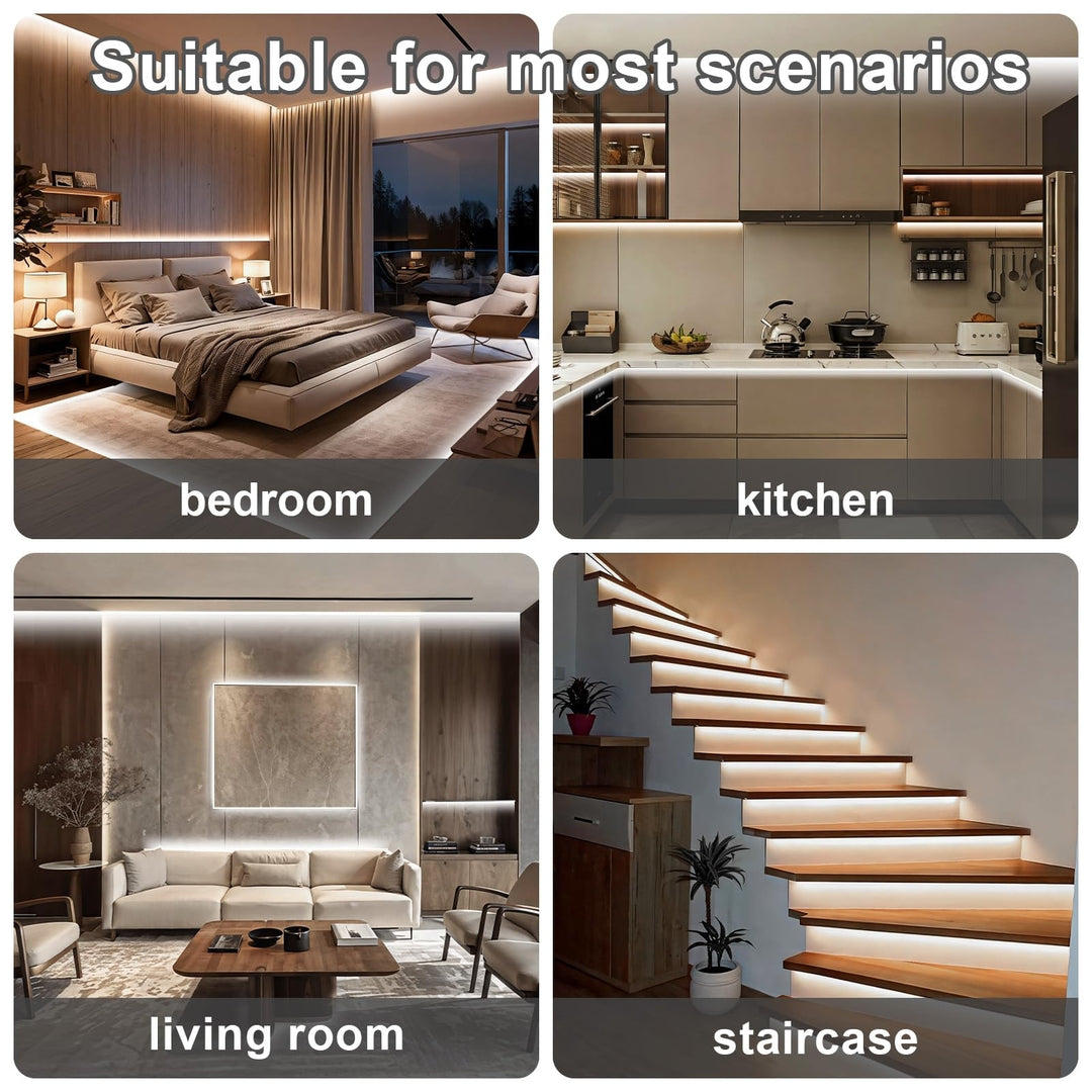 LED COB svetlobni trak 30 m – zatemnljiv, 6500K, z APP in daljincem