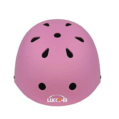 Otroški komplet zaščitne opreme 7-delni – čelada + ščitniki (velikost S, roza)