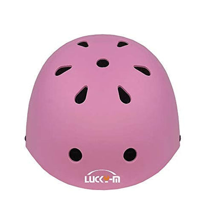 Otroški komplet zaščitne opreme 7-delni – čelada + ščitniki (velikost S, roza)