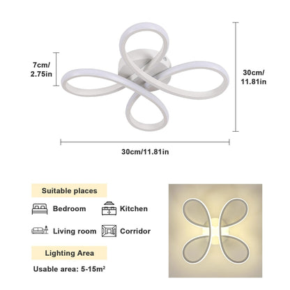 💡 SENQIU LED stropna luč 30W, 3375lm, 4500K, Ø30 cm